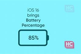 Image result for iPhone XR iOS 16 Battery Percentage