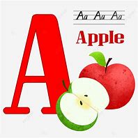 Image result for A Apple Letter Red