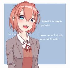 Image result for Ddlc Sayori Words