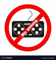 Image result for No Gaming Sign