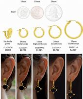 Image result for 6Mm Earring Size