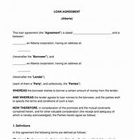 Image result for Free Simple Loan Agreement Template