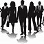 Image result for Black and White Clip Art of Business People