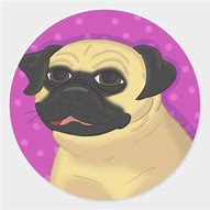 Image result for Cartoon Pug Stickers