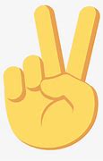 Image result for 2 Fingers Up Emoji