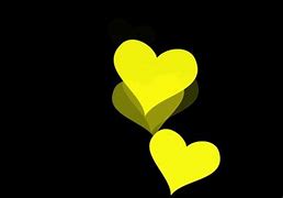 Image result for Yellow Heart Black Background