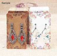 Image result for Cardboard Earring Display Cards