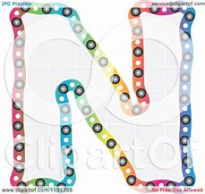 Image result for Colorful Letter N