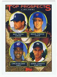 Image result for Mike Piazza Rookie Star Card Topps