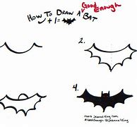 Image result for Bat Face Drawing Easy