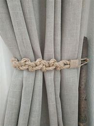 Image result for Rustic Curtain Tie Backs