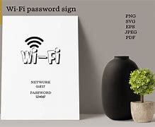 Image result for Work Wi-Fi Password Sign Template