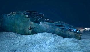 Image result for Titanic Underwater Wreckage