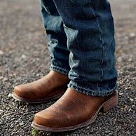 Image result for Square Toe Boots with Jeans