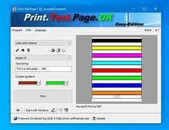 Image result for Printer Test Page Windows 1.0