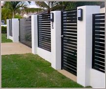 Image result for Modern Privacy Fence Designs