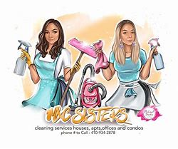 Image result for Cartoon Cleaning Lady Logos