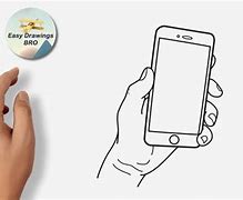 Image result for Hand Holding Phone Drawing with Colour
