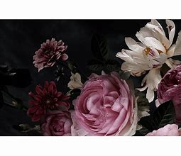 Image result for Black Floral Wallpaper