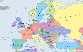 Image result for Map of Major European Cities