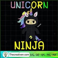 Image result for Unicorn Ninja SVG