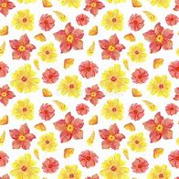 Image result for Pink Yellow Flowers Pattern