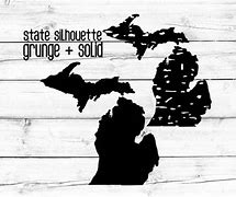 Image result for Michigan Silhouette Grunnge SVG