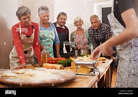 Image result for Elderly Group Cooking Class