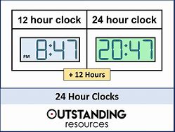Image result for 24 Hour Clock AM PM