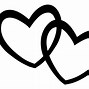 Image result for Clip Art of Hearts Black and White