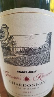 Image result for Trader Joe's Chardonnay Reserve Napa Valley
