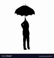 Image result for Black Under Umbrella Silhouette