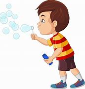 Image result for Boy Blowing Bubbles Clip Art