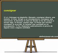 Image result for consignar