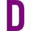 Image result for Purple Lettera D