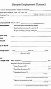 Image result for Work Contract Form