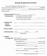 Image result for Simple Employment Contract