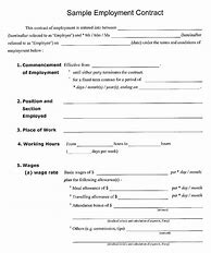 Image result for Free Employment Contract Form Template