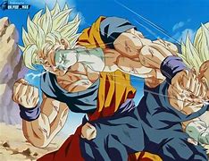 Image result for Show Me a Picture of Goku and Vegeta Punching