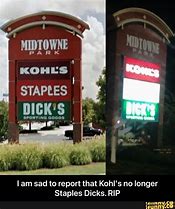 Image result for Kohl's Staples Meme