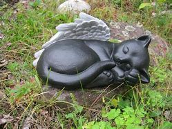 Image result for Cat Angel Garden Statue