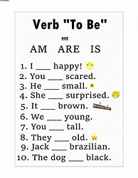 Image result for Verb to Be Form Grade 2