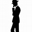 Image result for Man in Hat Silhouette