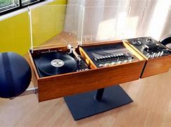 Image result for Vintage Stereo Console with Turntable