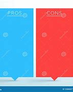 Image result for Pros and Cons Graphic