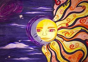 Image result for Trippy Sun and Moon