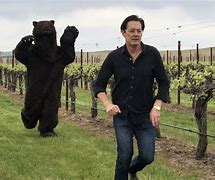 Image result for Running From Bear Meme