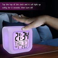 Image result for Television with Night Time Clock Display