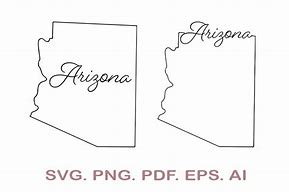 Image result for Arizona State Map SVG