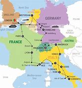 Image result for Germany Italy Map